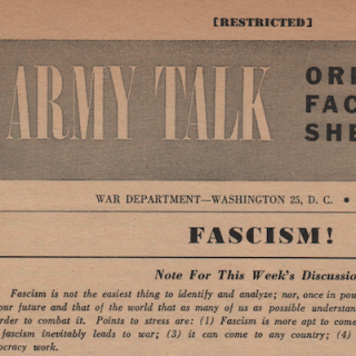 Army Talk 64: Fascism