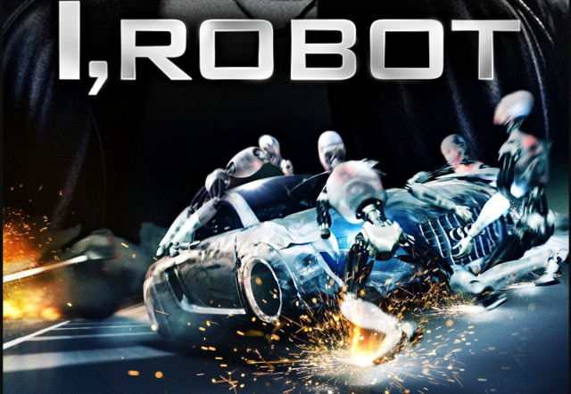 Image of a scene from the movie #IRobot with #WillSmith in which 4 robots with have deactivated the Laws of Robotics attac a futuristic Audi and tear it to pieces, the audience knowing that Smith is in the car, but he cannot be seen in this picture.

Source:
http://image.tmdb.org/t/p/original/zz18WMZTzYOjKQqnGIs0eBA7Zo3.jpg


