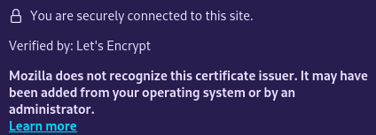 Mozilla doesn't recognize valid Let's Encrypt signed cert
