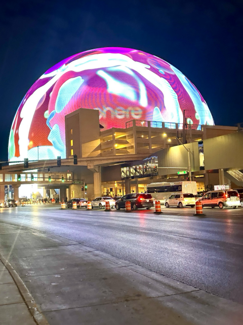 The kaleidoscope  Sphere in Las Vegas