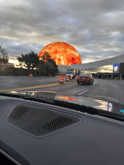 The fireball Sphere in Las Vegas
