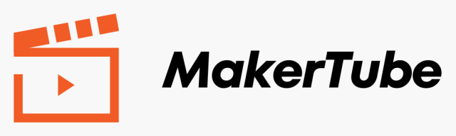 MakerTube logo with film clap icon