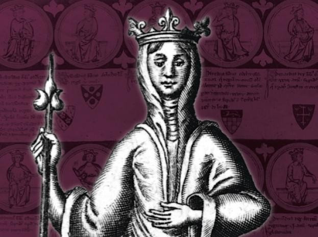 line drawing illustration of Empress Matilda. 