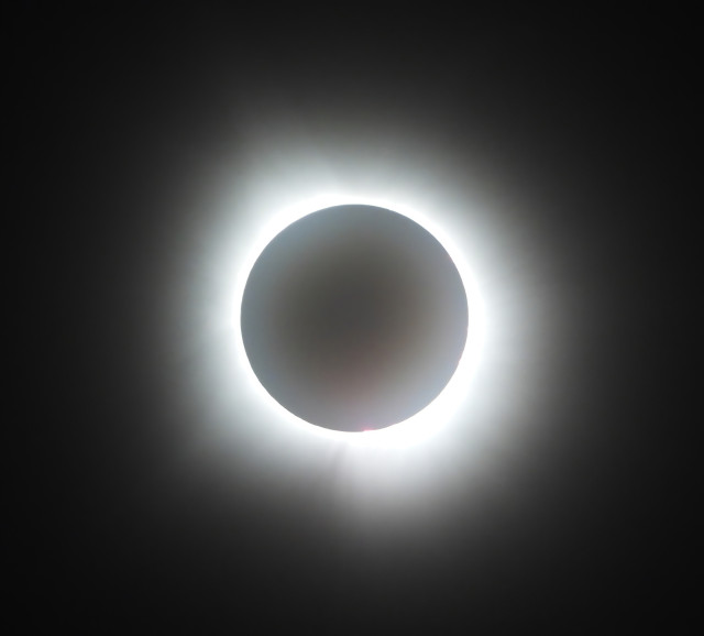 This was the eclipsed sun at totality.