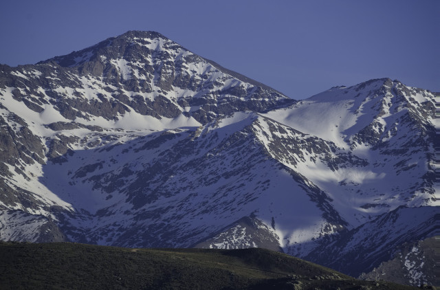 The north face of Mulhacen 3482m and the highest mountain in mainland Spain.