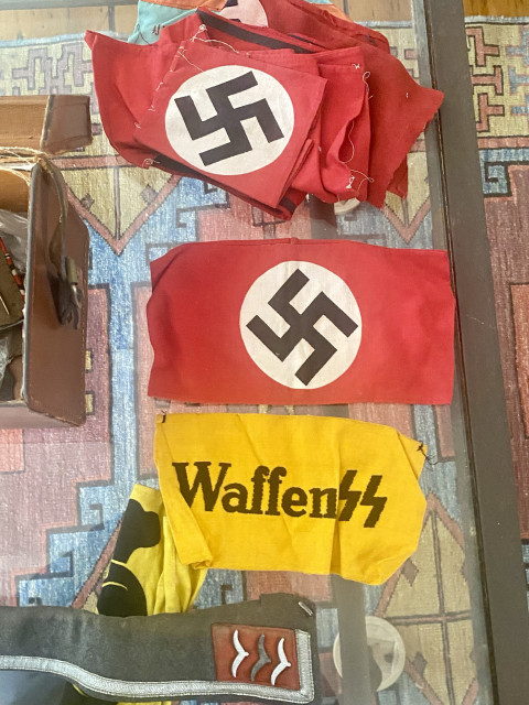 A picture of Nazi and Waffen SS armbands. 