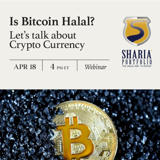 A online virtual seminar asking the question of "Is Bitcoin Halal?"