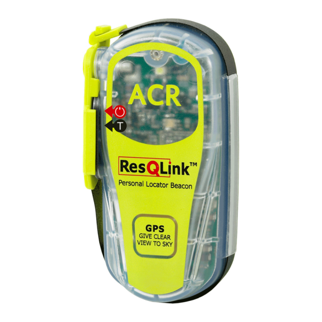 ResQLink brand emergency personal locator beacon picture.