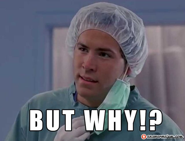 Ryan Reynolds' "BUT WHY" meme