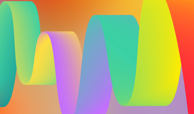 Bitwig Studio 5.2 key visual (colorful wave forms).