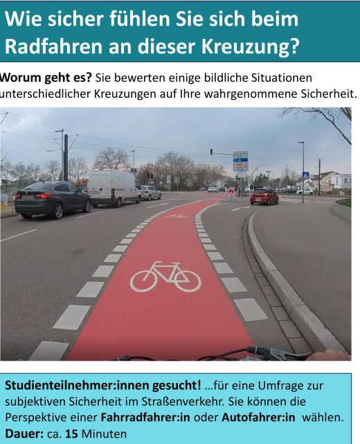 Screenshot Freiburger Kreuzung mit Umfrage dazu