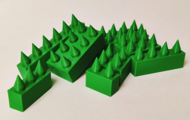 I'm assuming 3D printed LEGOs with spikes are of extra concern to our sight-impaired and blind friends. 