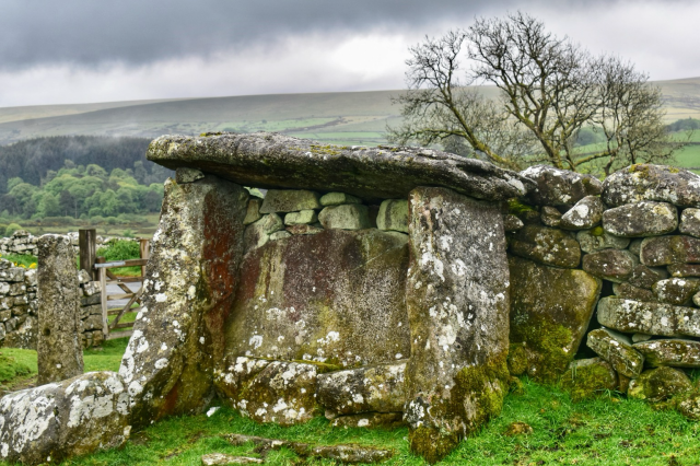 A stone shepherd’s shelter.