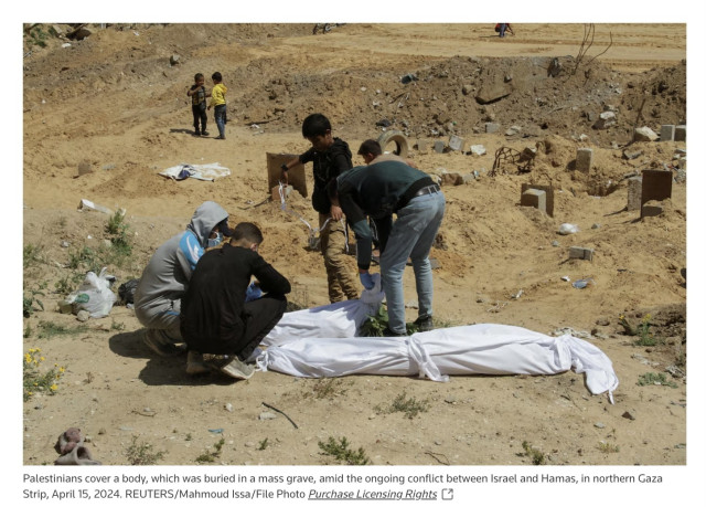 gaza mass graves