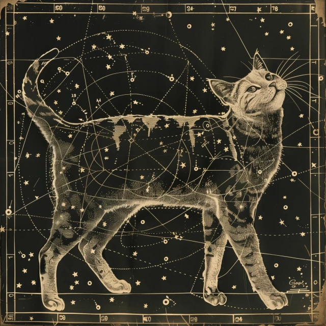 Kitty Cat Constellation in the night air.