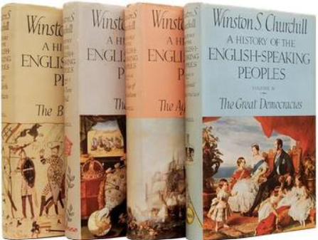 The four book series from Winston Churchill 'A history of the English-Speaking Peoples