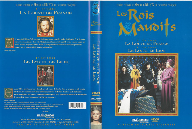 Book cover of a double-volume of yhe French version of #MauriceDruon's  The Accursed Kings (Les Rois Maudits)