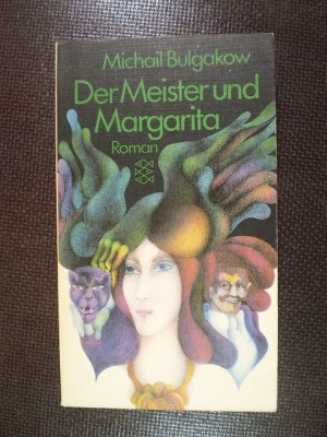 The book cover is black, with author and title written in green on top.

Below, a pop art inspired painting of a blue eyed white woman in the centre, her multi coloured hair flying to the sides like wings. 

Underneath, to the left: a dark  cat in a suit, to the the right a bearded white man with a monocle, also in a suit. 