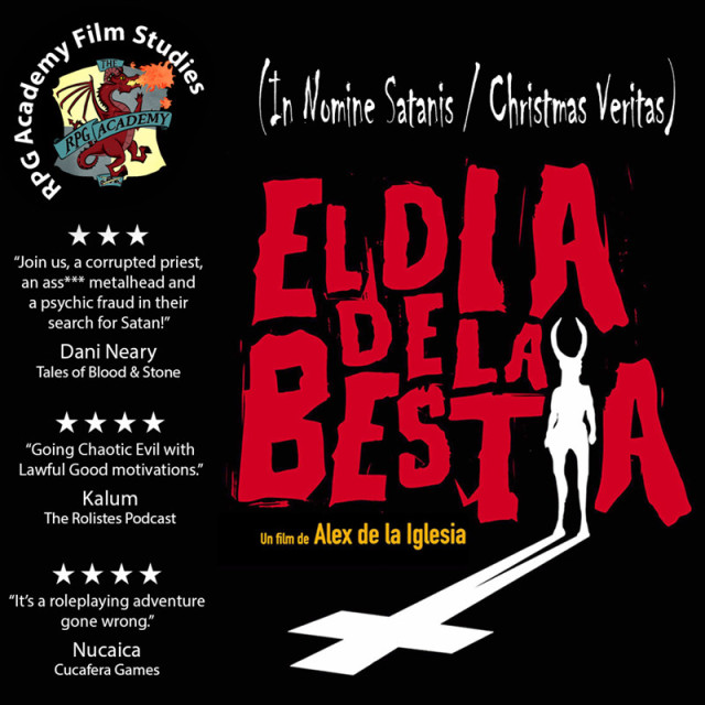 Cover of The RPG Academy Film Studies dedicated to El Día de la Bestia 