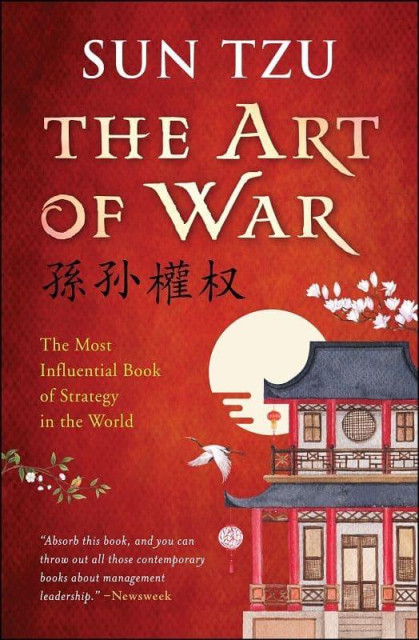 Book cover:

"SUN TZU
THE ART
OF WAR

孫孙權权

The Most
Influential Book
of Strategy
in the World
"Absorb this book, and you can throw out all those contemporary
books about management leadership."

--Newsweek"
