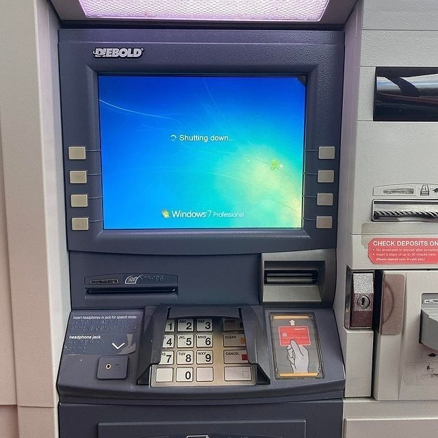 BSOD bank automat