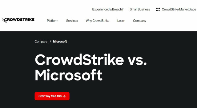 The CrowdStrike post-interne crashed with the quote "Microsoft’s security products can’t even protect Microsoft. How can they protect you?" now removed.