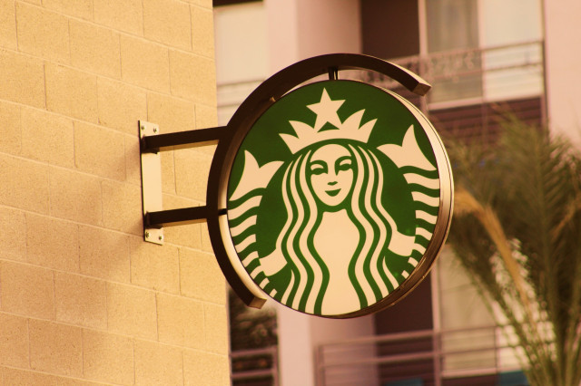 Starbucks Street sign.