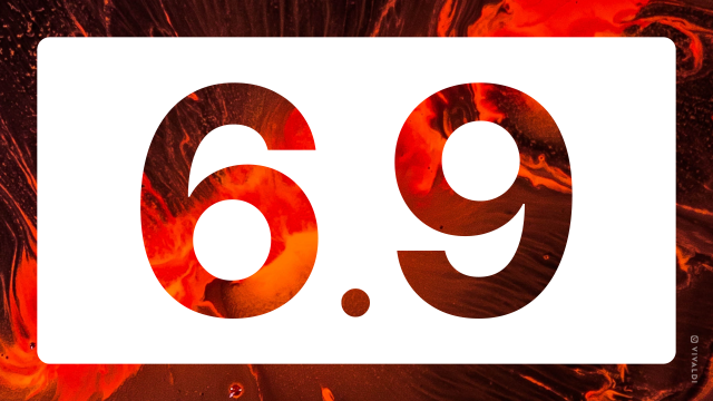 Image of the number 6.9 release version of Vivaldi browser