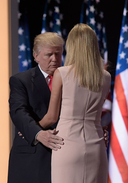 Donald Trump leers at his daughter Ivanka