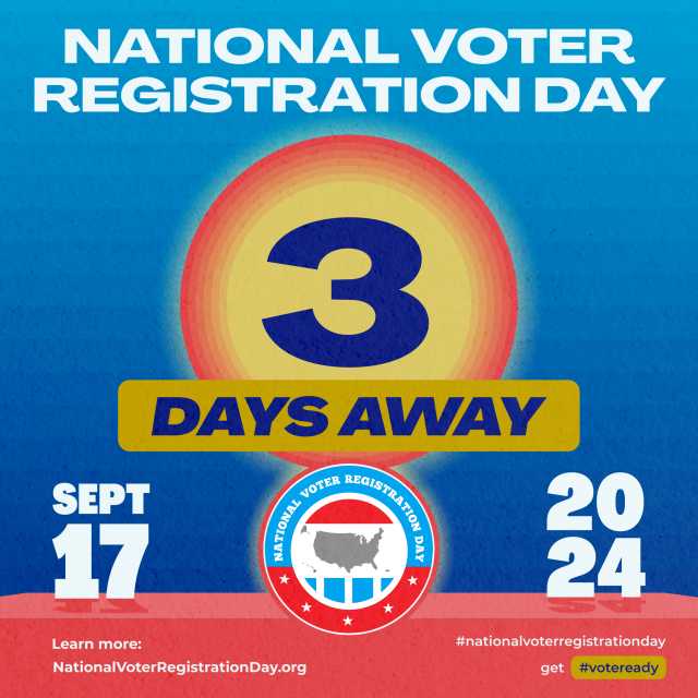 3 days to National Voter Registration Dy