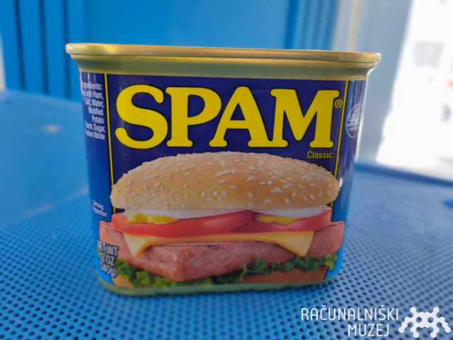 SPAM can pictured at the museum