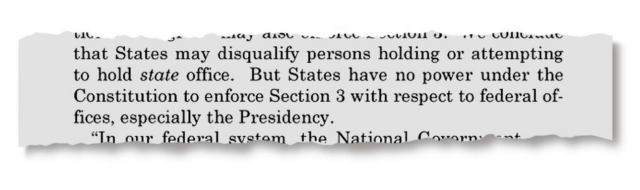 In Trump v. Anderson, the court found that states could not excise candidates from ballots in a national election. The opinion, issued unsigned, was written by the chief justice.