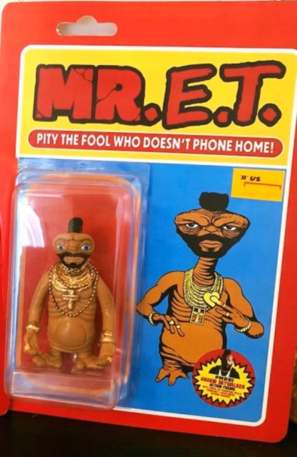 An ET doll labeled Mr. ET. Pity the fool who doesn’t phone home.