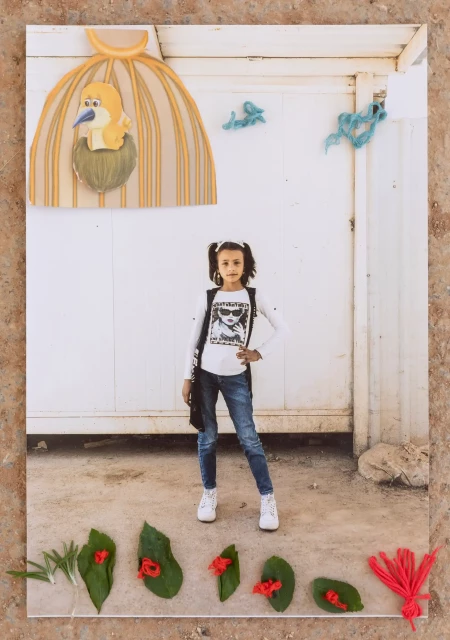 While she struggles with life in the camp and longs to be free, she has been changed by attending the girls’ empowerment centre, which Save the Children opened in 2022

Photograph: Kate Stanworth/Lina*/Save the Children