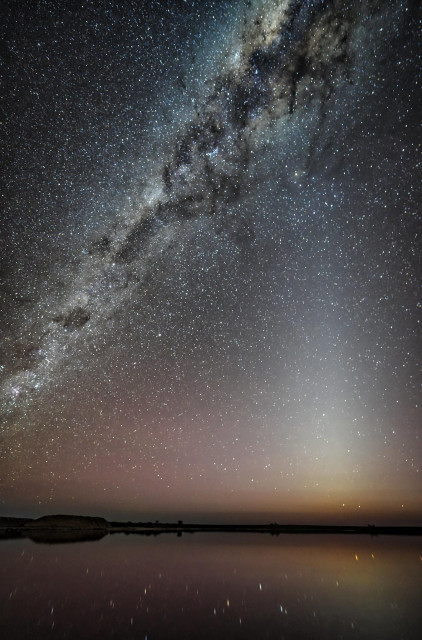 Lake Tyrrell is a shallow, salt-crusted depression in the Mallee district of north-west Victoria, in Australia. The name 'Tyrrell' is derived from the local Wergaia word for 'sky', the Boorong Aboriginal people of the area being distinguished for their interest in star-lore. 