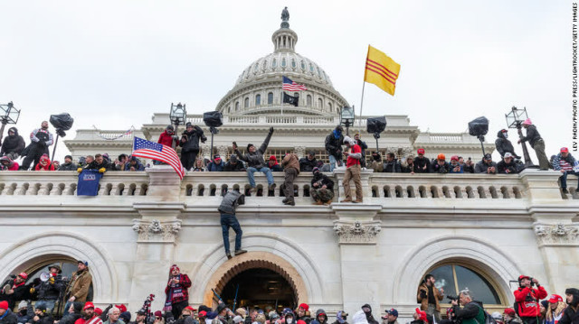 Trump protesters threatening violence amid chants to 'Hang Mike Pence'