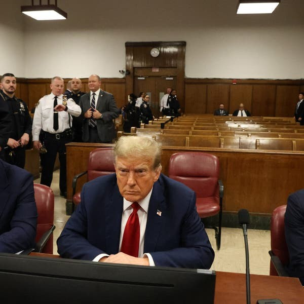 Donald Trump in the courtroom