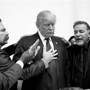 Phony Christians touch Donald Trump, their golden calf.