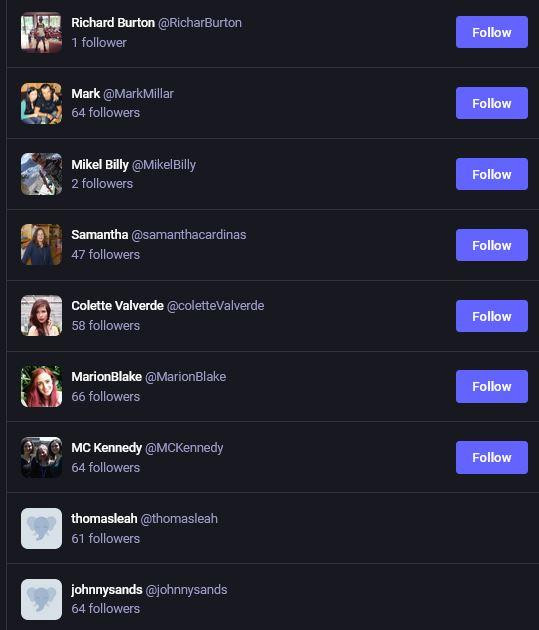 A list of AI generated Mastodon.social users with high quality profiles & names. 2 accounts mentioned in a previous post about the botnet were banned.