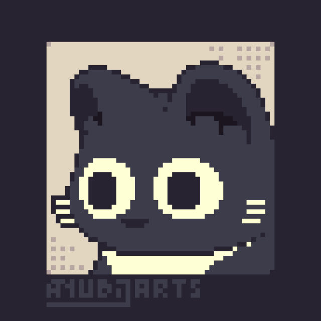 A Pixel Art Redraw of a Cat, standing in the right side of the canvas that has a perplexed, almost derpy expression, probably shocked by what they just witnessed. I wonder what they saw...