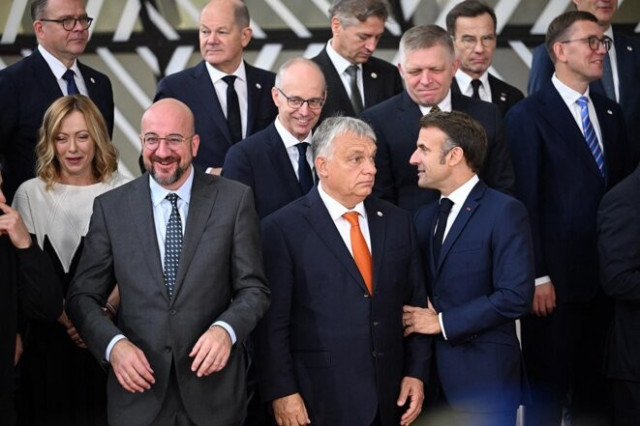 Photo de famille des dirigeants de l'UE à Bruxelles le 17 octobre 2024. © Photo Dursun Aydemir / Anadolu via AFP