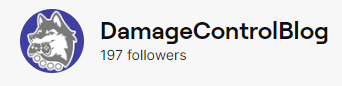 Damage Control Blog on Twitch. 197 followers.