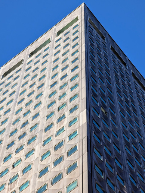 Photo of a geometric building in Pittsburgh