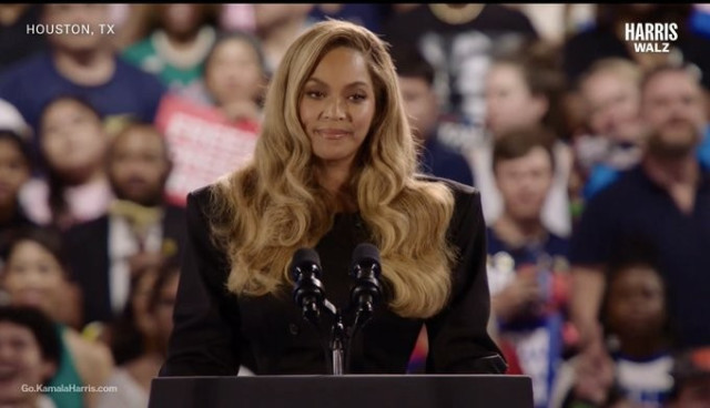 Beyonce endorses Harris at Houston rally