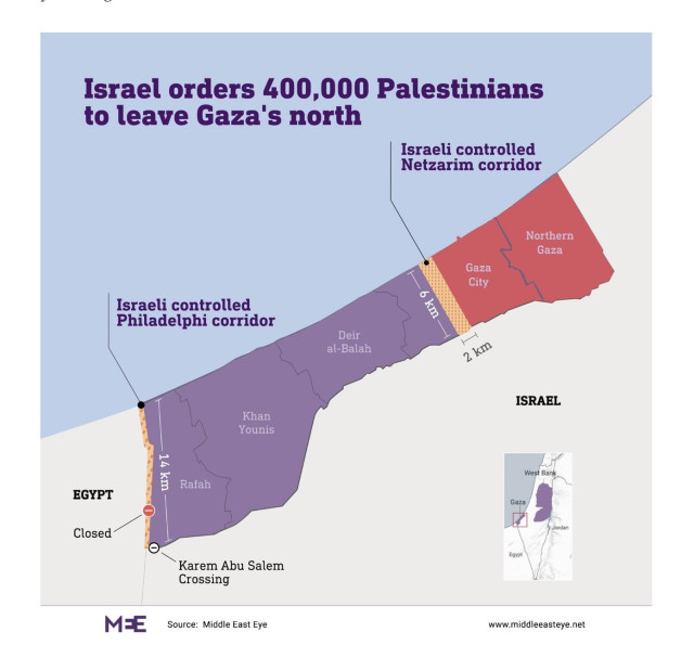 map of gaza