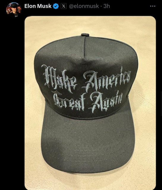 Fraktur font, maga hat