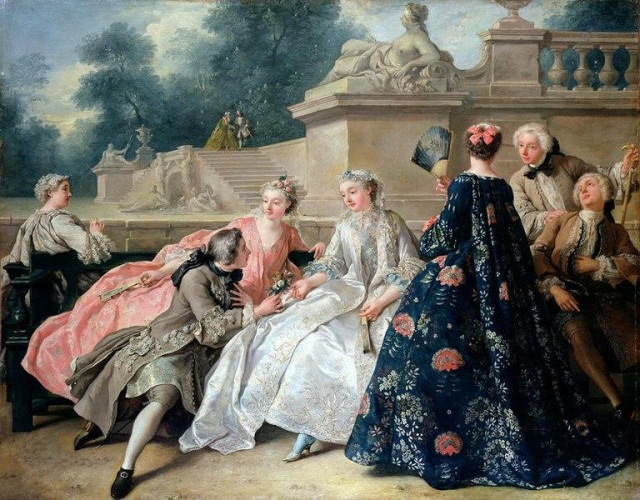 The Declaration of Love by Jean-François de Troy  (1679–1752) . https://en.m.wikipedia.org/wiki/File:Declarationoflove.jpg