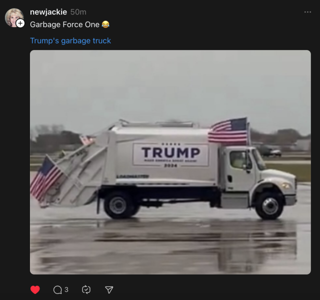 Trump Garbage Truck