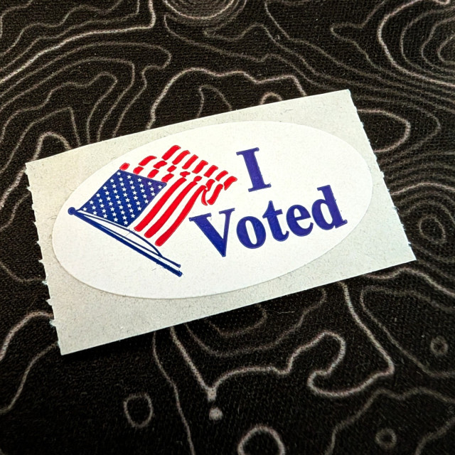 I voted sticker