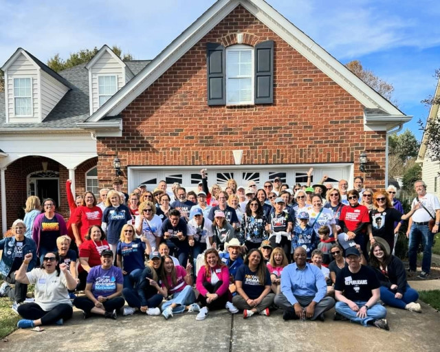 ±85 people at a canvass launch Sunday, 11/03/22 in Matthews, NC, in southern Mecklenburg County.